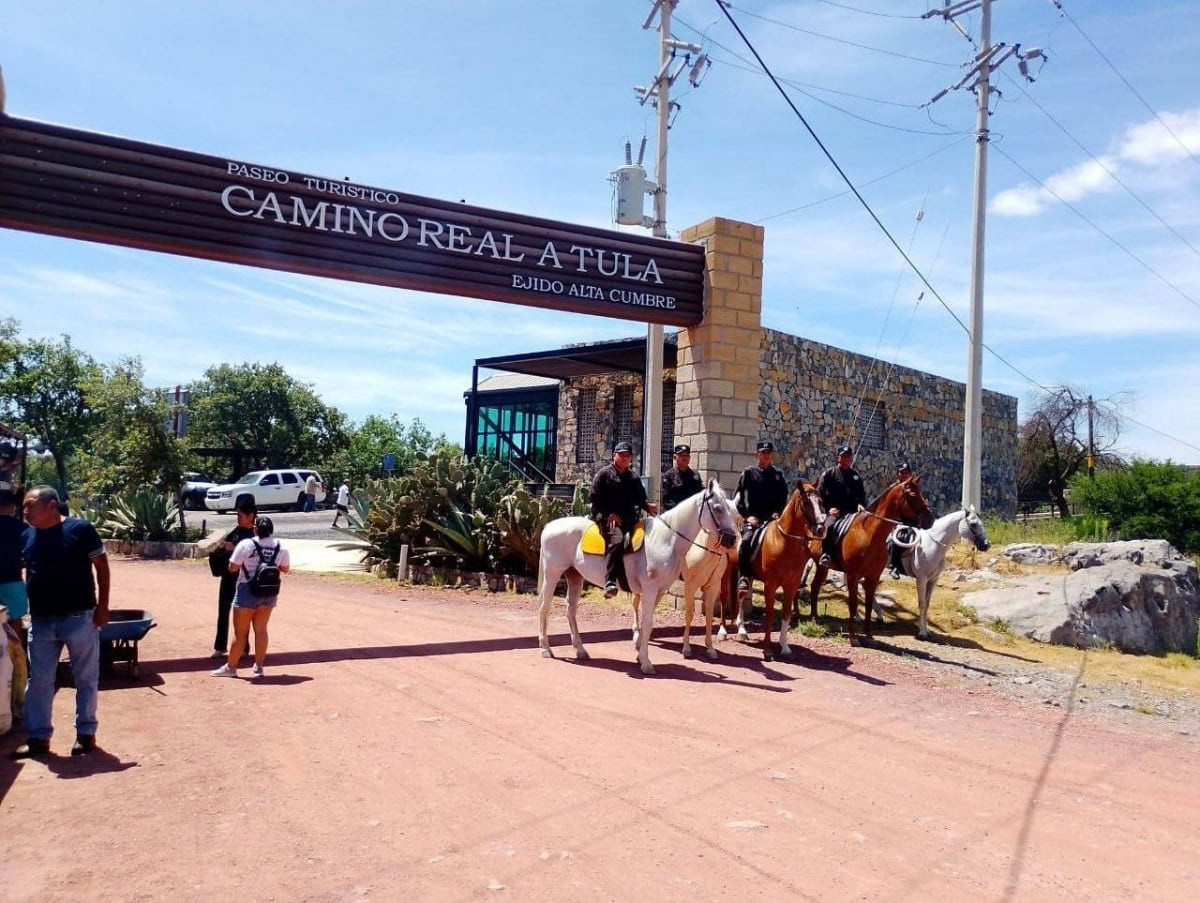 Con Agrupamiento Montado de la Guardia Estatal, SSPT refuerza seguridad en áreas rurales y naturales