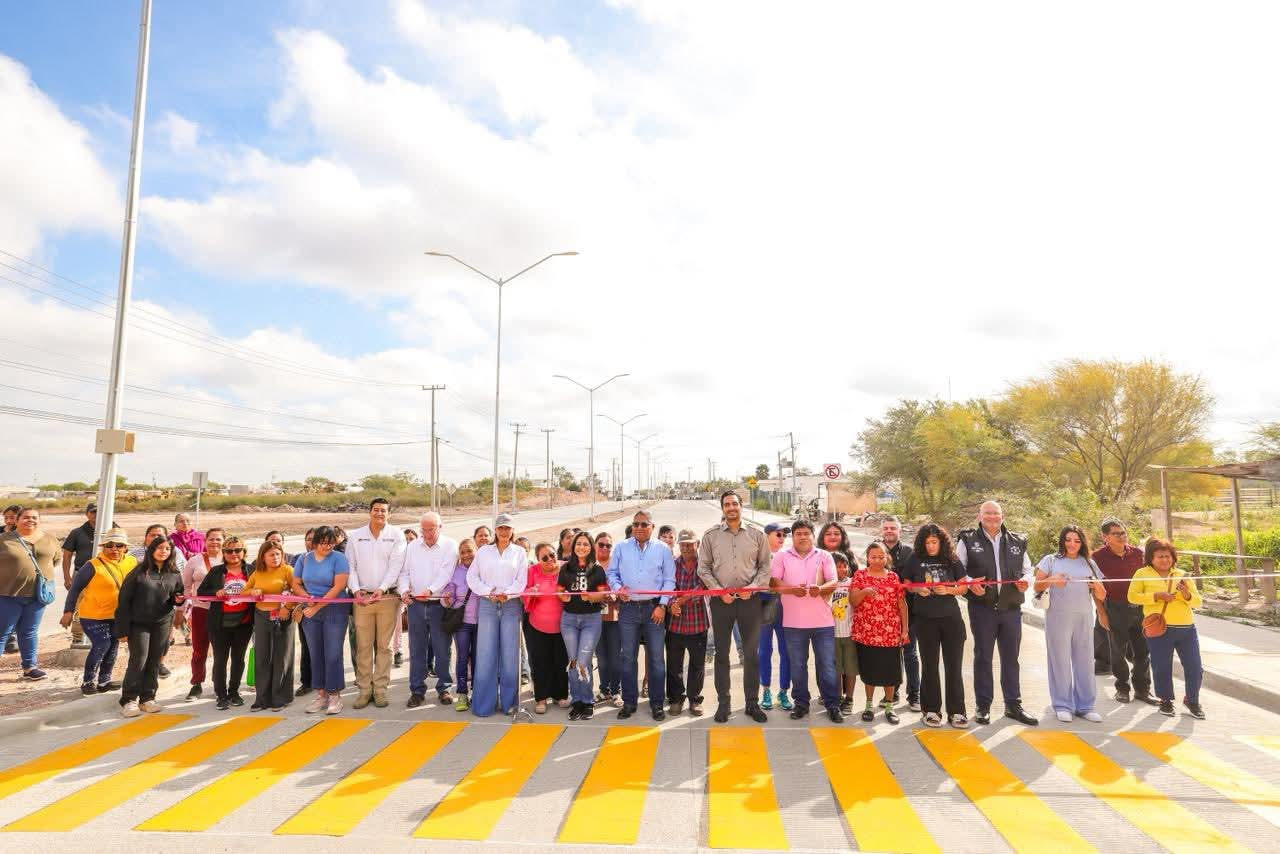 Inauguraron Alcalde y familias de Puerta Sur y Nuevo México la calle Morelos