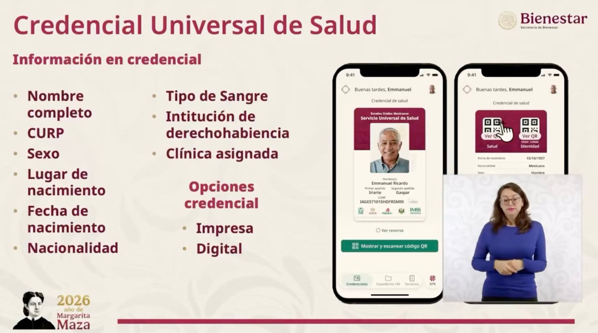 Sheinbaum anuncia credencialización para un sistema universal de salud