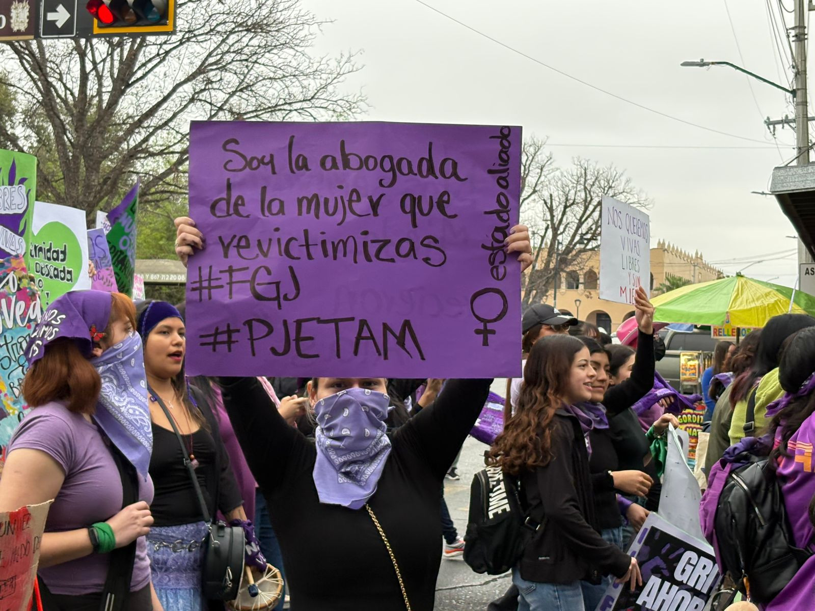Nuevo Laredo se tiñe de morado: Un grito colectivo contra el silencio y la violencia