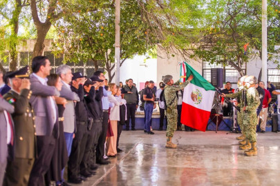 Conmemoró Alcalde Carlos Peña Ortiz 220 años del Natalicio de Benito Juárez con autoridades civiles y militares