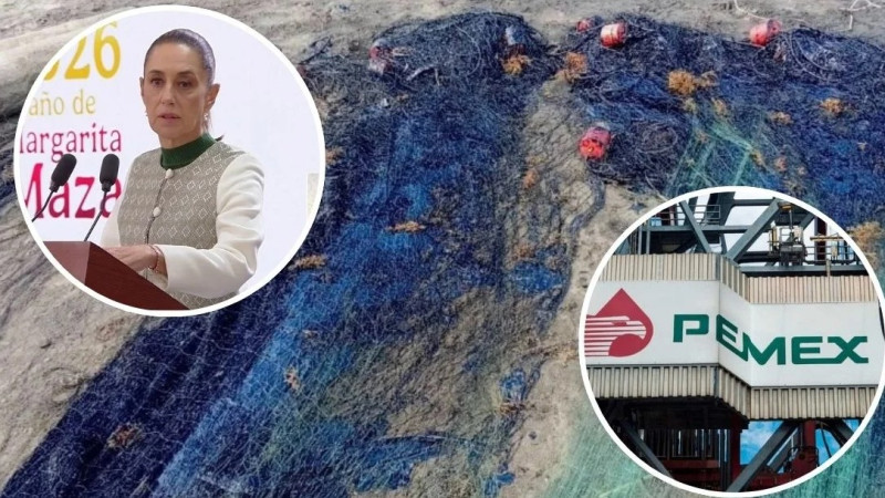 Director de Pemex revisará derrame de hidrocarburo: Sheinbaum