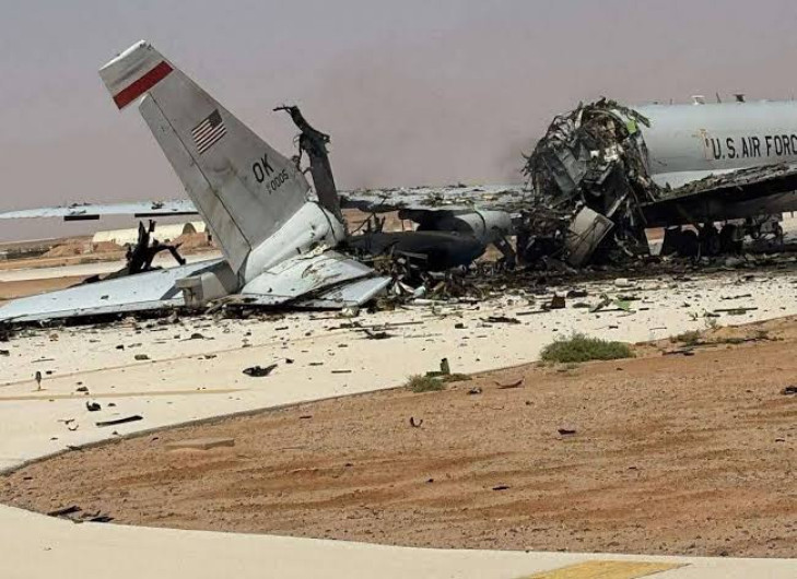 Irán asegura haber derribado avión espía E-3 de EU en ataque militar