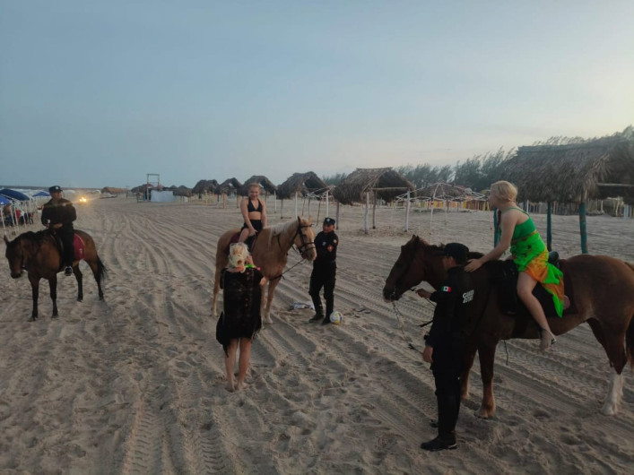 Agrupamiento Montado brinda seguridad y atención en Soto la Marina