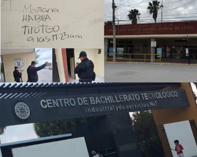 Suspenden clases en planteles educativos tras amenazas de tiroteos