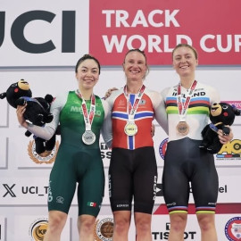 México suma plata y bronce en Copa del Mundo de Ciclismo de Pista en Malasia