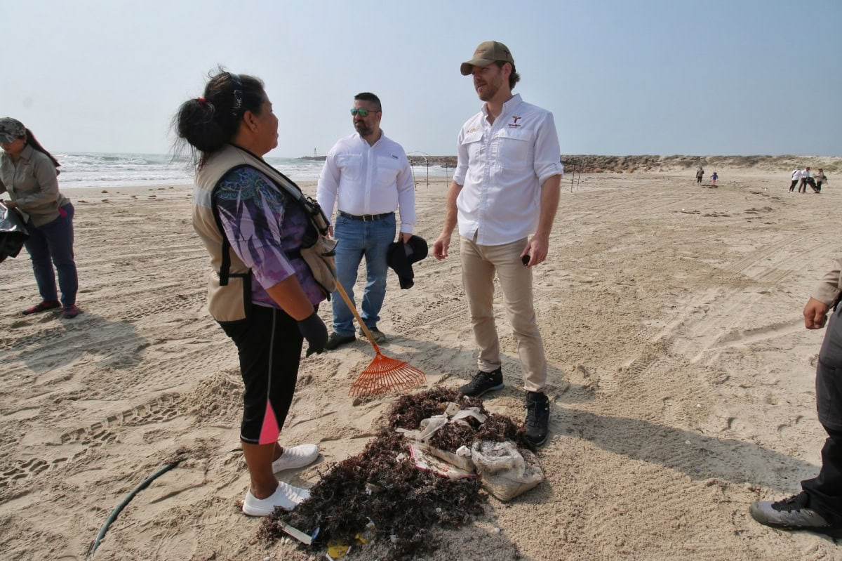 Refuerzan limpieza de playas en Tamaulipas para proteger costas
