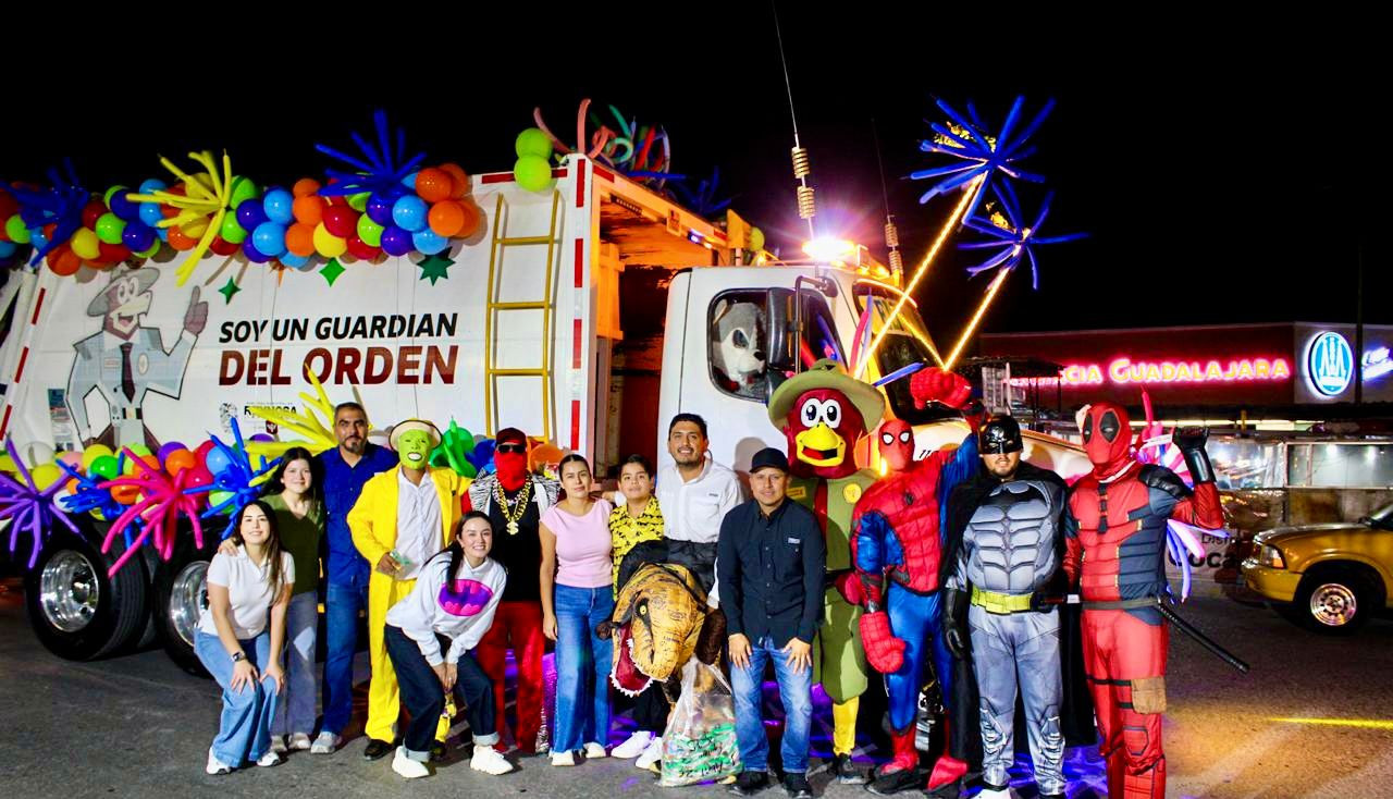Servicios Públicos lleva alegría a niños de Reynosa con recorridos y entrega de regalos