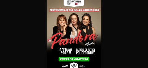 Invita Carlos Peña Ortiz al concierto gratuito de Pandora festejando a las madres de Reynosa