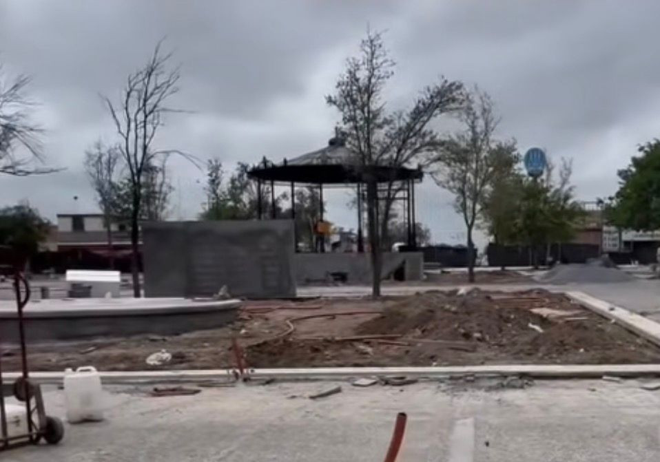 Remodelación de plaza de la colonia Juárez 5 podría terminar el próximo mes; zona centro avanza