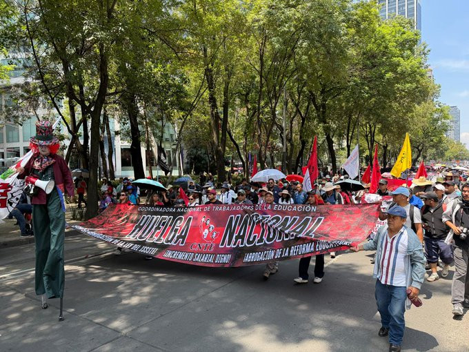 Segob llama a la CNTE al diálogo y pide mantener protestas pacíficas; advierte presencia de “provocadores”