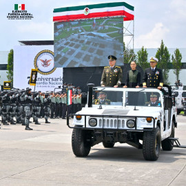Sheinbaum encabeza ceremonia por el 7º aniversario de la Guardia Nacional