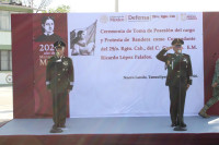 Asume el Coronel Palafox la comandancia del 29 Regimiento de Caballería