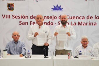 Secretaría de Recursos Hidráulicos y Organismo de Cuenca Golfo Norte firman convenio