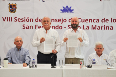Secretaría de Recursos Hidráulicos y Organismo de Cuenca Golfo Norte firman convenio