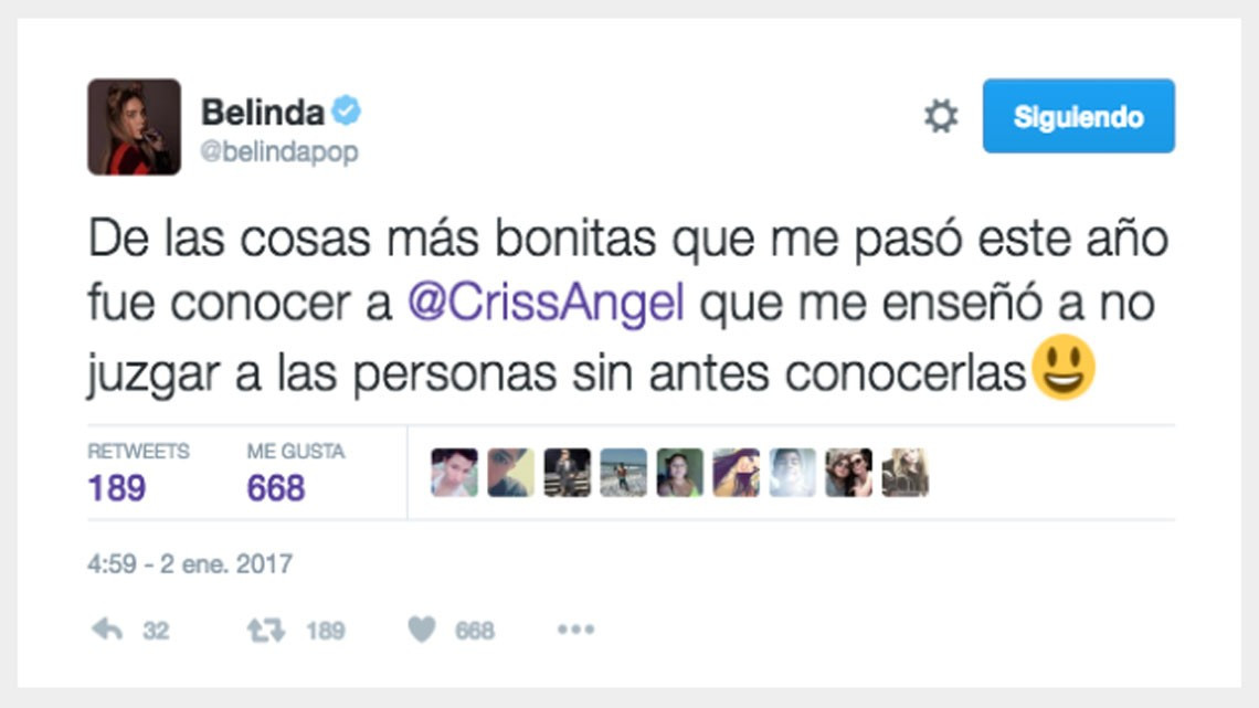 Belinda y Criss Angel ya no esconden su amor