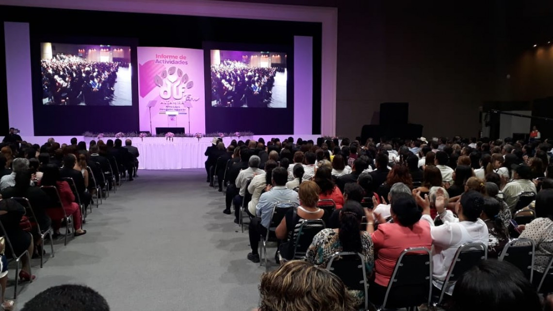 Alma Laura Hernández Amparan, rinden el segundo informe de actividades, al frente del sistema DIF Altamira