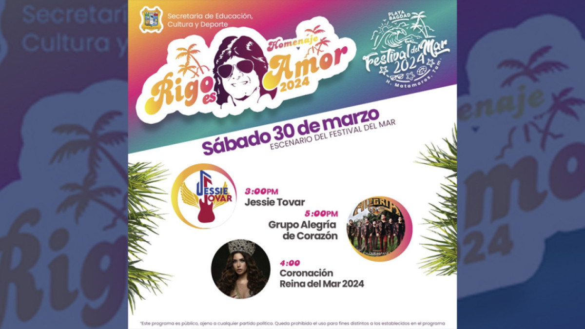 Anuncian "Festival del Amor" para conmemorar a Rigo Tovar
