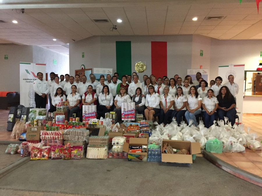 Se suma Capufe al acopio para damnificados