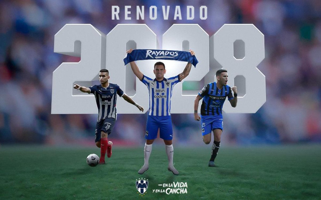 Renueva Sebastián Vegas con Rayados hasta 2028 