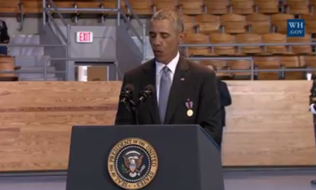 Las Fuerzas Armadas de EU despiden al presidente Barack Obama