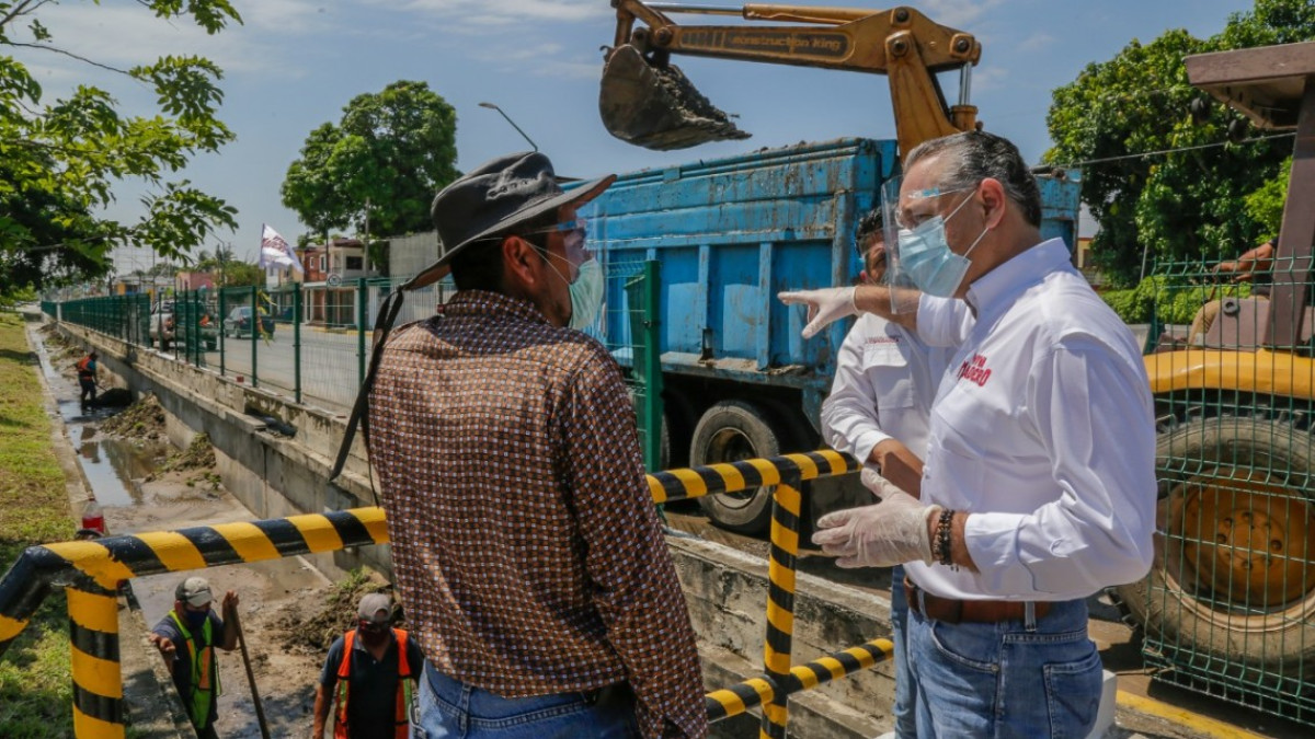 Continúa el rescate de la red pluvial por todo Ciudad Madero