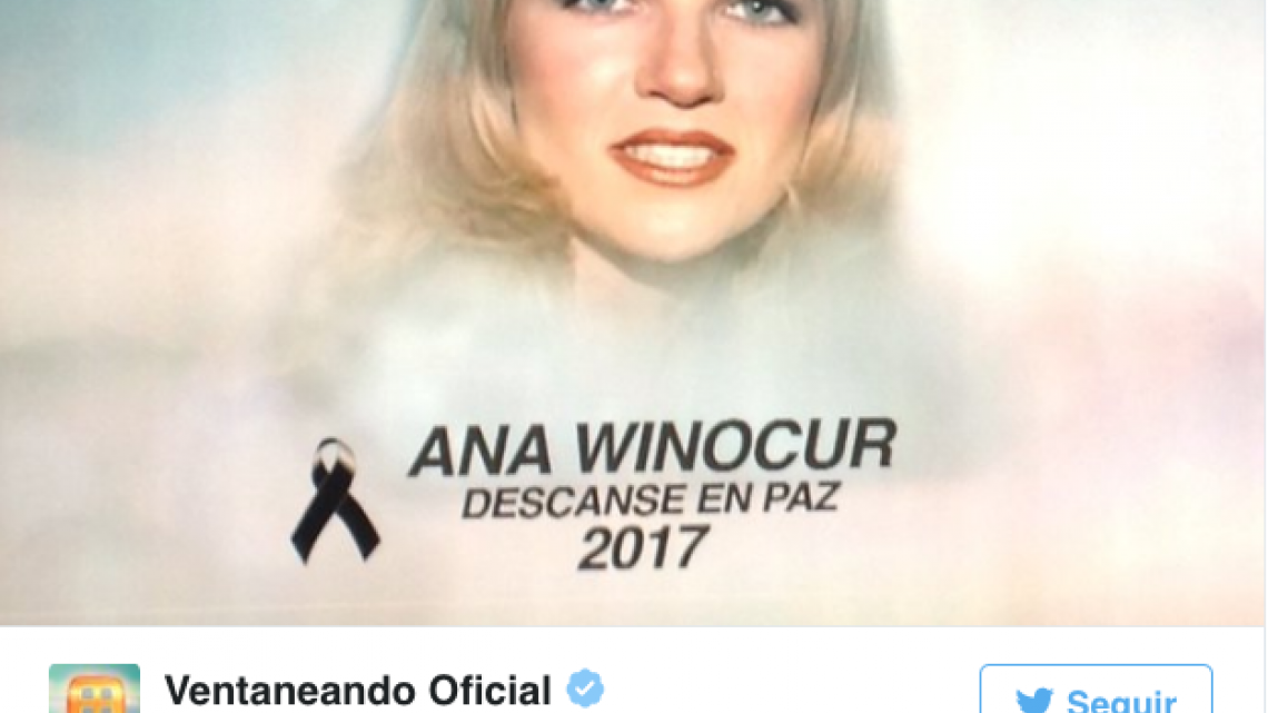 Fallece Ana Winocur ex conductora de TV Azteca   