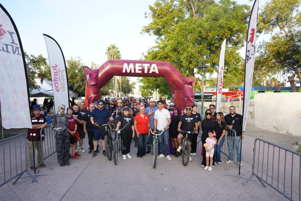 Rodada joven por La Paz y contra las adicciones congrega a decenas de participantes en un ambiente de sana convivencia