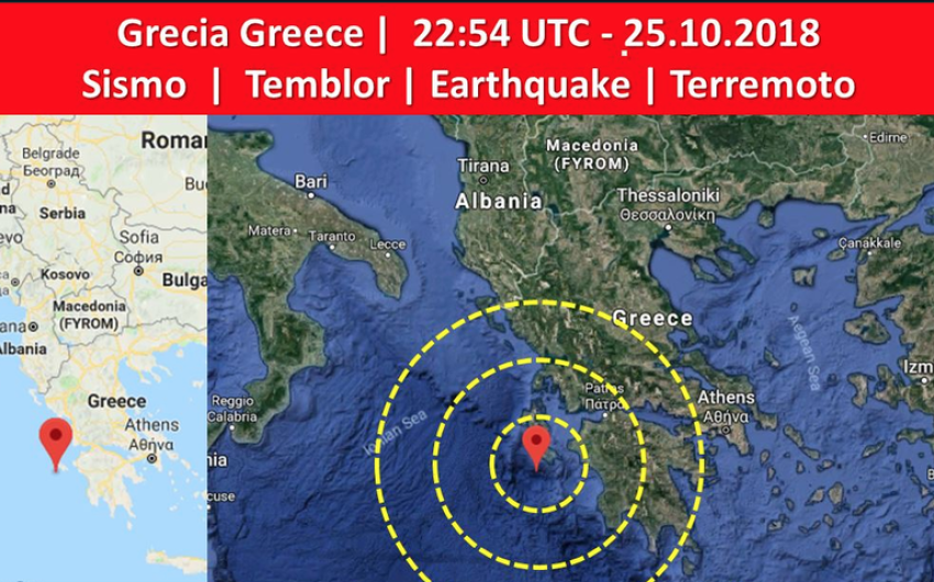 Sismo de 6.9 grados en Grecia