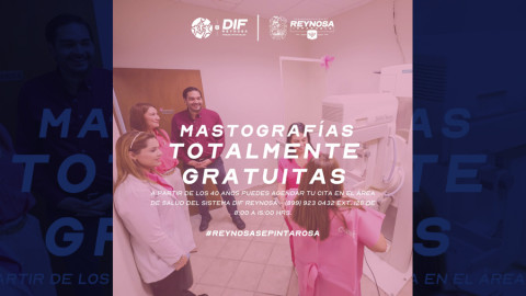 Ofrece DIF Reynosa prevención y concientización del cáncer de mama