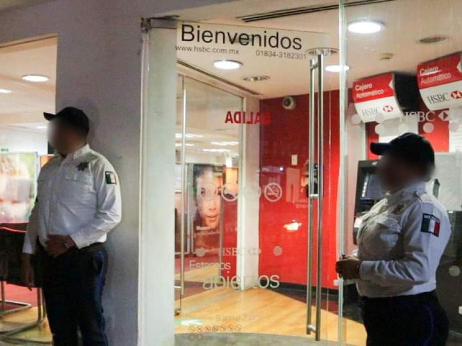 Operativo “Zona Centro Segura” vigila bancos y cajeros