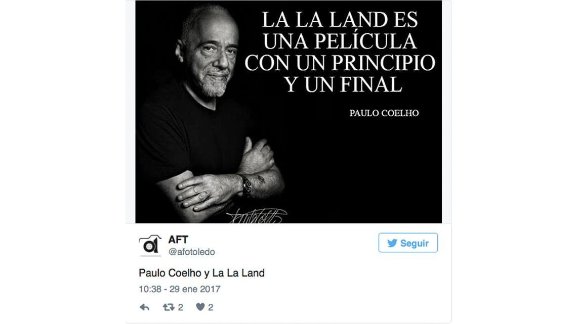 "La la land" es aburrida: Según Paulo Coelho