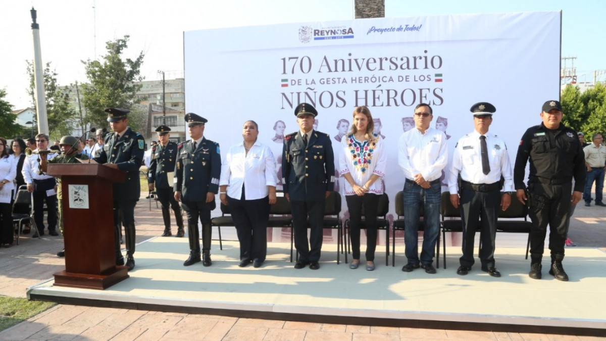 Ayuntamiento celebra 170 Aniversario de los Niños Héroes