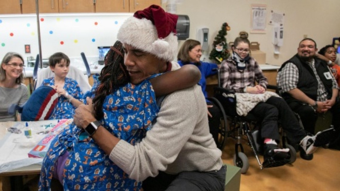 ¡Obama Claus llegó a la ciudad!