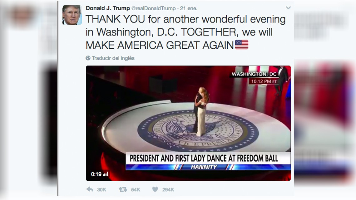 Los 10 tuits que más han gustado del Presidente Trump