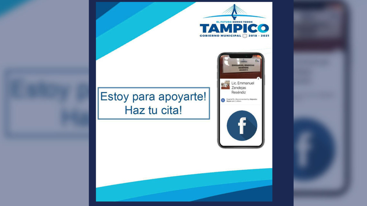 Regidor de Tampico crea aplicación para citar a la ciudadanía