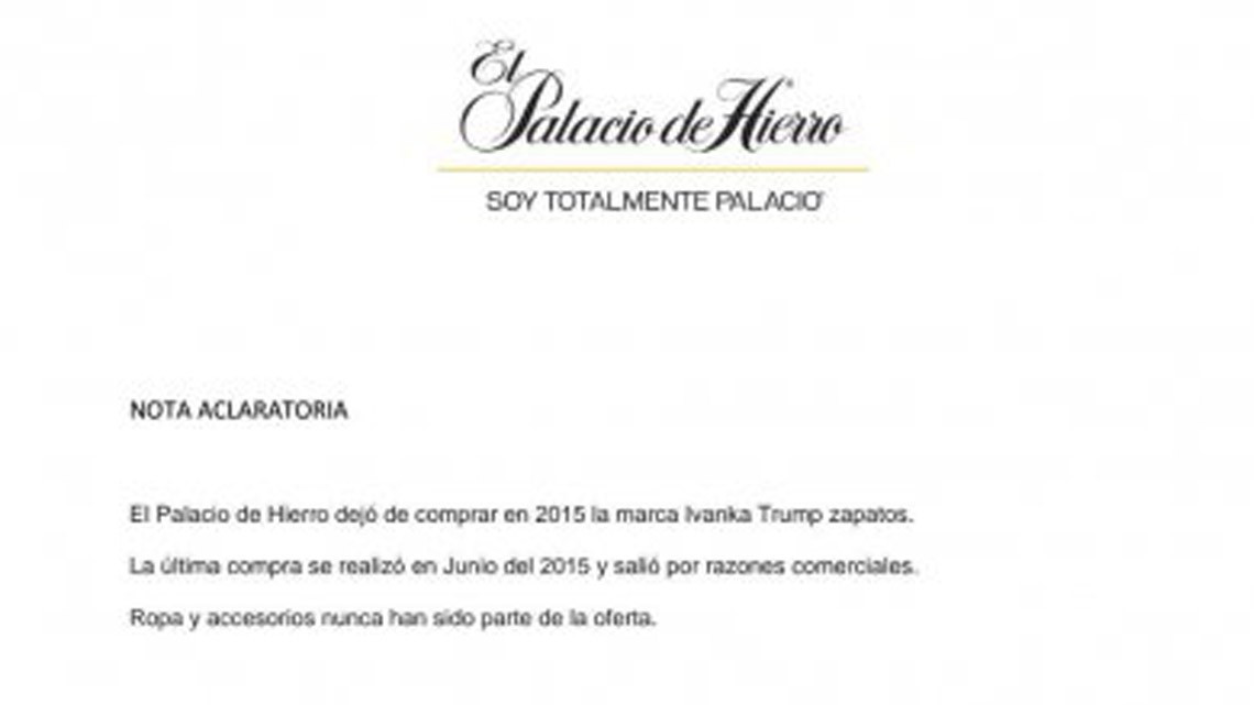  Ivanka no dejó de ser 'totalmente Palacio' por cuestiones políticas