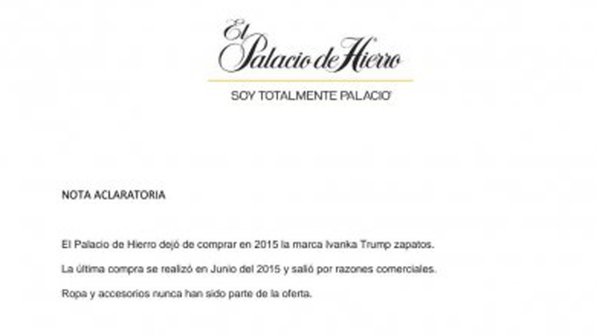  Ivanka no dejó de ser 'totalmente Palacio' por cuestiones políticas