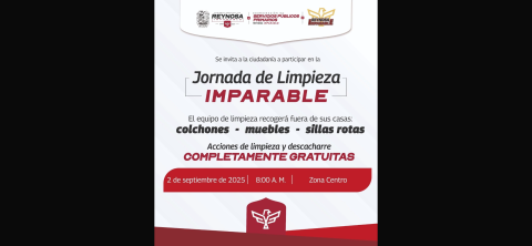Jornada de Limpieza Imparable en la Zona Centro de Reynosa