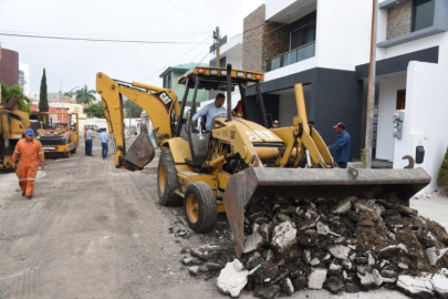 Mejoramiento vial en colonias de Tampico sigue: Chucho Nader