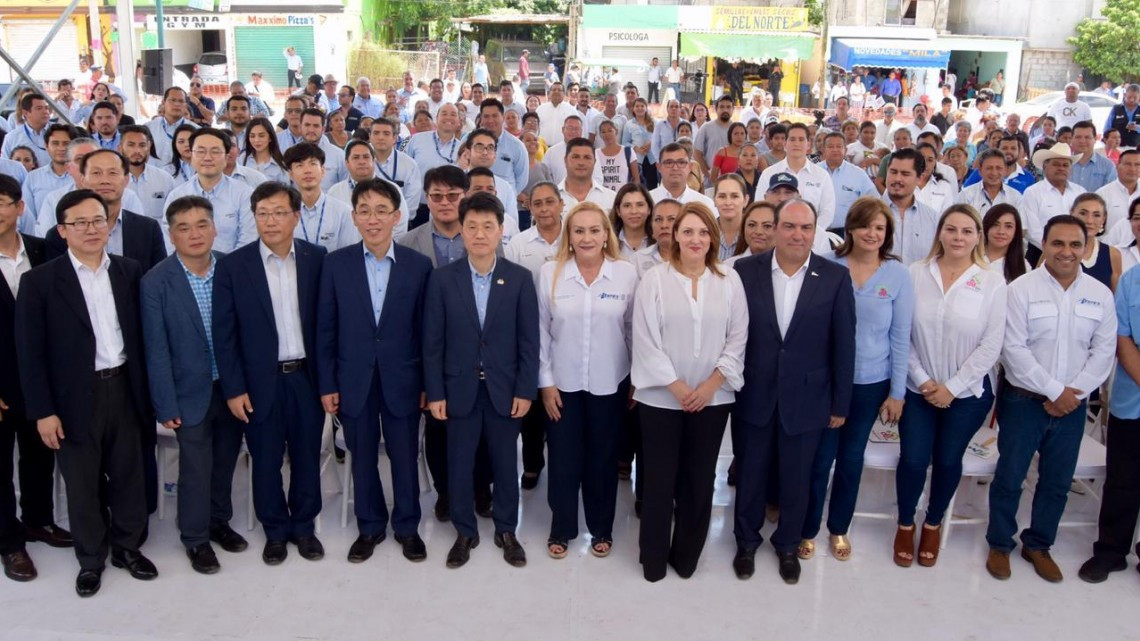 Colocan en Altamira primera piedra del Centro de Esperanza POSCO Amigos