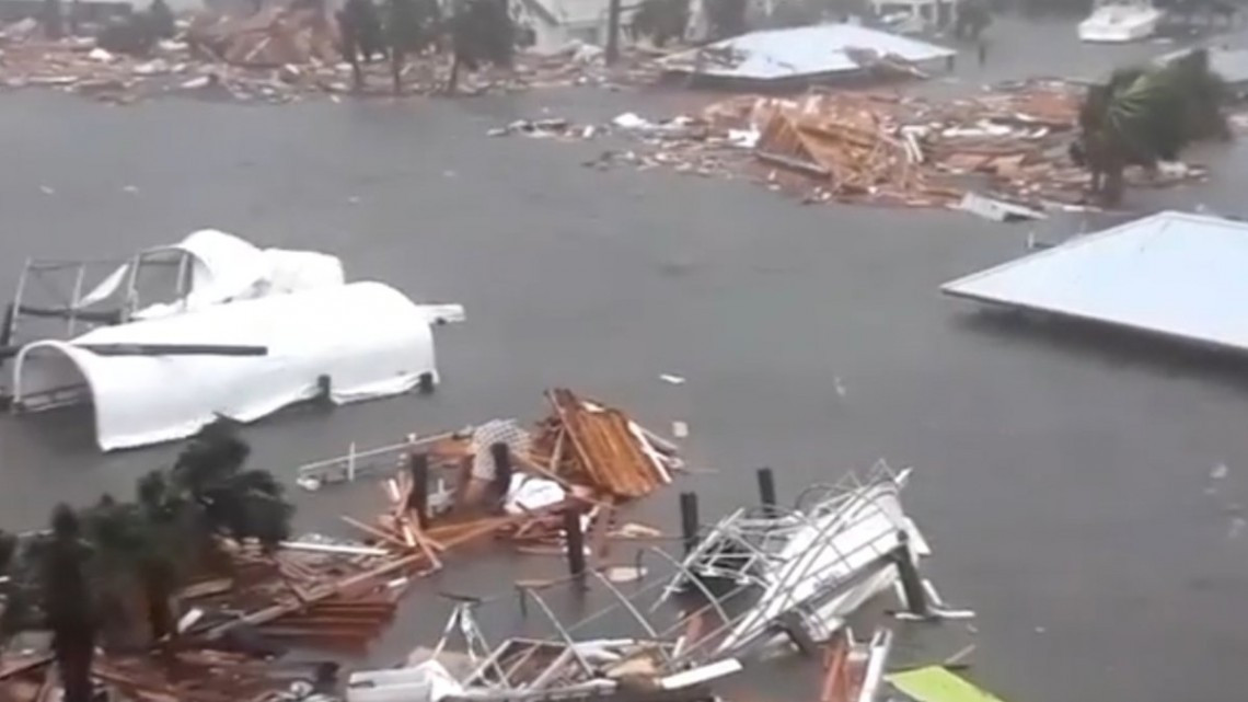 Así se ve Florida con paso de “Michael”