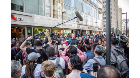 Conan O'Brien en el centro histórico
