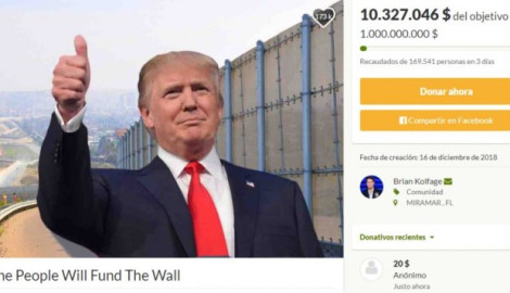 Realizan colecta en GoFundMe para construcción del muro
