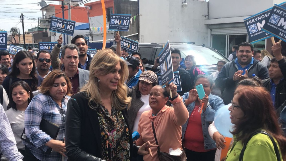Maki Ortiz se registra como aspirante por el PAN; buscará reelección en Reynosa.