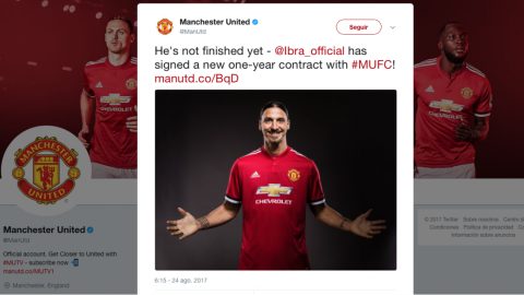 Zlatan está de vuelta con el Manchester United