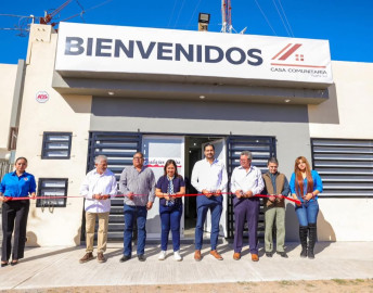 Inauguró Alcalde Carlos Peña Ortiz aula de las organizaciones Fundación Construyendo y Creciendo, y Hogares SM