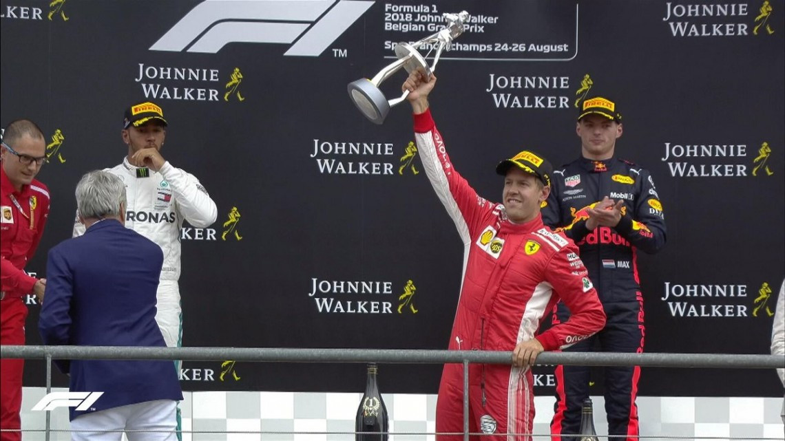 Vettel se lleva el GP de Bélgica, Checo Pérez queda en quinto