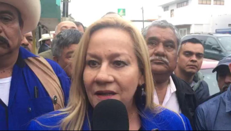 Alma Laura Amparán se registra para reelección
