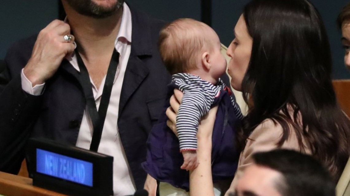 La Primera Ministra de Nueva Zelanda llevó a su bebé a la ONU